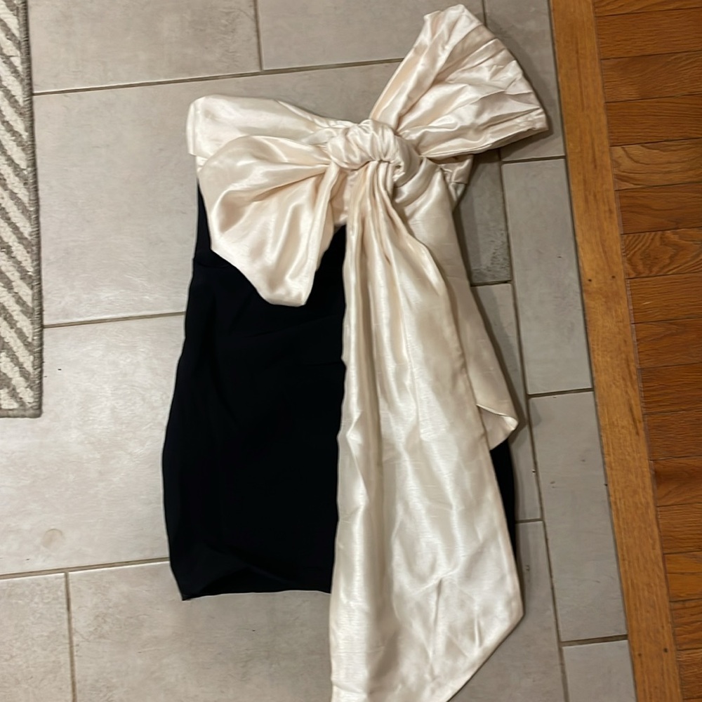 House of CB Jana Giant Bow Strapless Mini Cocktail Dress - Picture 12 of 14